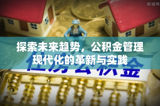 泗县探索未来趋势，公积金管理现代化的革新与实践
