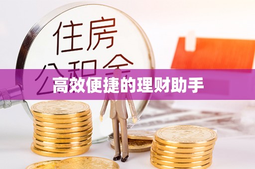 泗县高效便捷的理财助手