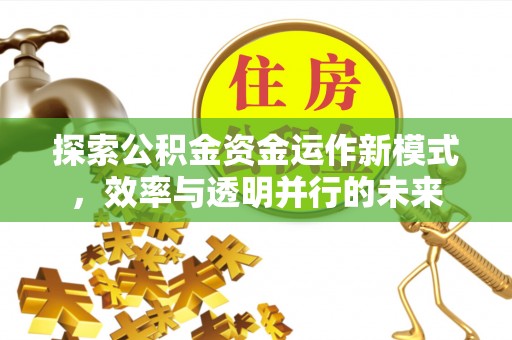 泗县探索公积金资金运作新模式，效率与透明并行的未来