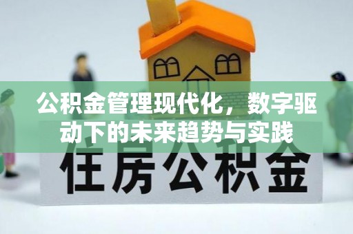 泗县公积金管理现代化，数字驱动下的未来趋势与实践