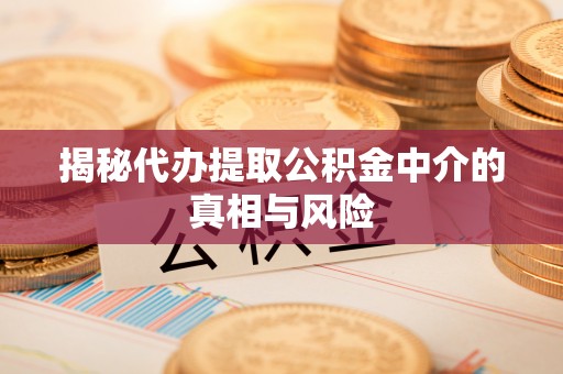 泗县揭秘代办提取公积金中介的真相与风险