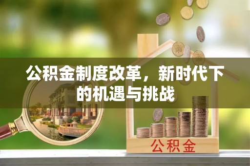 泗县公积金制度改革，新时代下的机遇与挑战