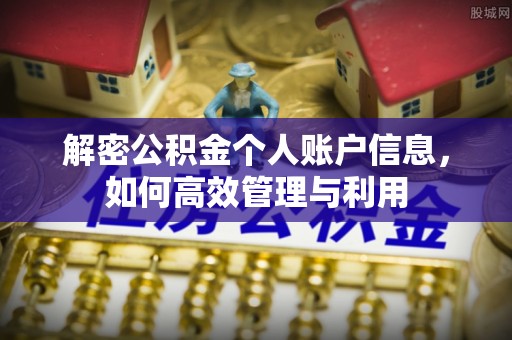泗县解密公积金个人账户信息，如何高效管理与利用