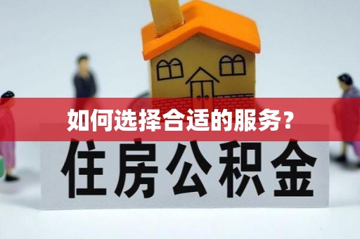 泗县如何选择合适的服务？