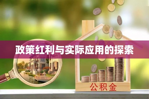 泗县政策红利与实际应用的探索